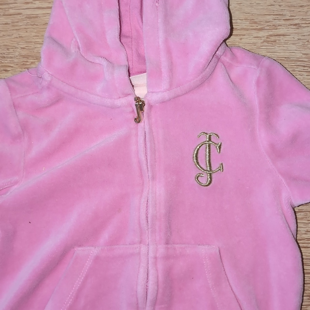Juicy Couture Velor Zip Up Hoodie - Picture 4 of 7